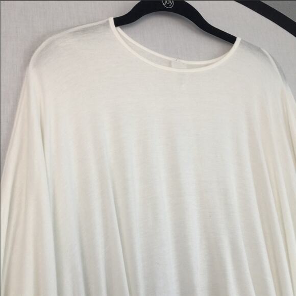 UrbanOG Extreme High-Low Dolman White Cape Top S/M - Picture 5 of 8